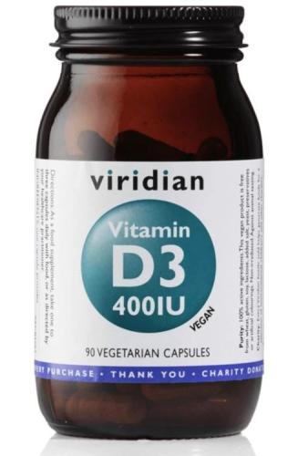 VIRIDIAN Vitamin D3 400IU 90 kap