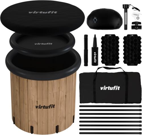 Otužovací káď VIRTUFIT Ice Bath XXL Wood Look