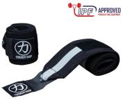 Bandáže na zápěstí SS Wrist wraps super heavy černá/šedá – IPF Approved