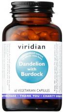 VIRIDIAN Dandelion with Burdock (Pampeliška a lopuch) 60 kapslí