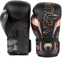 Boxerské rukavice VENUM Elite Evo Black/Gold/Red 16oz