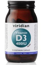 VIRIDIAN Vitamin D3 400IU 90 kapslí