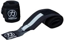 Bandáže na zápěstí SS Wrist wraps super heavy černá/šedá – IPF Approved 90 cm