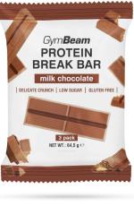 GymBeam Protein Break Bar 3pack 64,5 g mléčná čokoláda